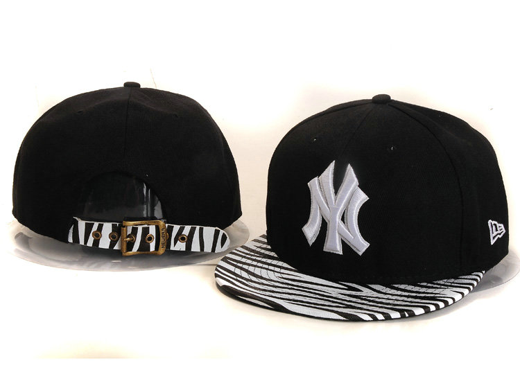 New York Yankees Black Snapback Hat YS 1